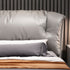 Bodie Microfiber Leather Modern Upholstered Bed Frame