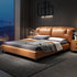 Bodie Microfiber Leather Modern Upholstered Bed Frame
