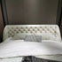 Bohemian Suede Fabric Buckle Headboard Bed Frame