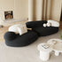 Boreal Modern Boucle Fabric 2-Modules Curved 4-Seater Sofa