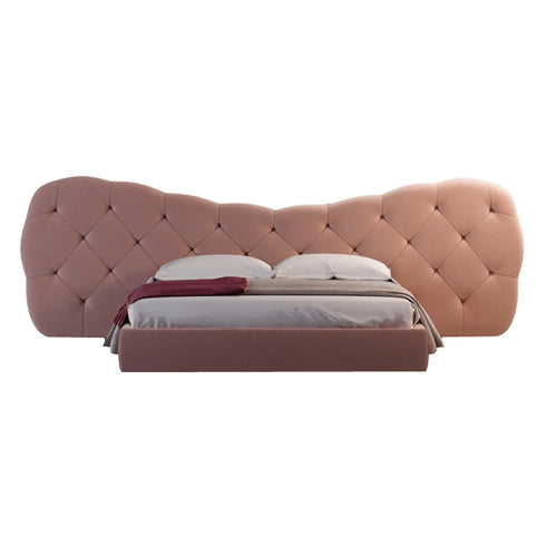 Botham Velvet Luxury Wide Shaped Headboard Bed Frame