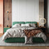 Bowyn Suede Fabric Modern Simple Upholstered Bed Frame