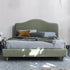 Boyer Velvet Shaped Headboard Simple Bed Frame