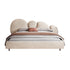 Brantley Velvet Modern Shaped Headboard Bed Frame