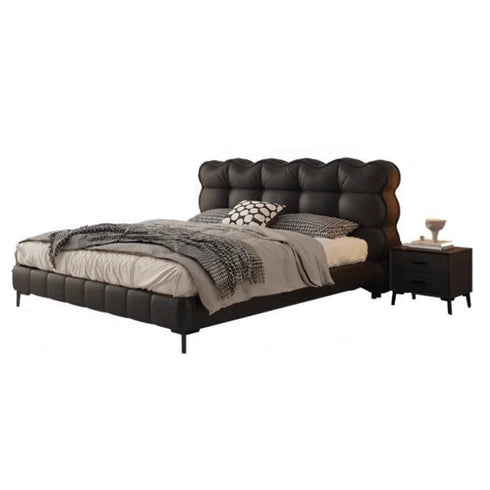 Brayden Microfiber Leather Modern Bed Frame