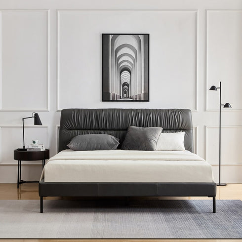 Brennex High-stretch Leather Simple Modern Bed Frame