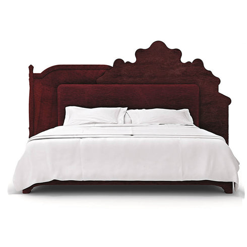 Brett Suede Fabric Special Design Headboard Modern Luxury Bed Frame