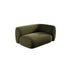 Brilane Velvet Modern 3 Modules Sectional Arm Sofa 4-Seater Reception Sofa