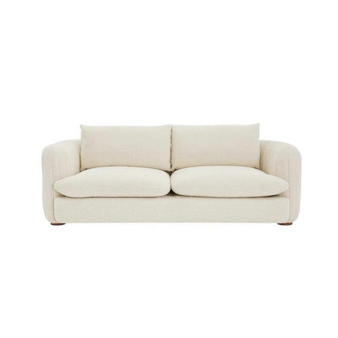 Bryce Boucle Minimalist Simple Loveseat Sofa Arm Couch