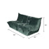 Elvira Velvet High-back Loveseat Sofa Design Couch