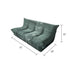Elvira Velvet 3 Seater Sofa High-back Couch