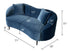 Alisha Velvet Loveseat Upholstery Sofa Curved Arm Couch