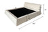Tessa Modern Suede Fabric Bed Frame