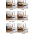 Cato Velvet Bed Frame Stripe Pattern Headboard
