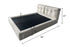 Dacre Boucle Minimalist Simple Bed Frame