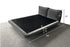 Gotzon Suede Fabric Modern Floating Bed Frame with Cushions