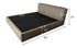 Icnoyotl Suede Fabric Rectangular Headboard Modern Bed Frame