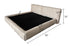 Behitha Suede Fabric Modern Simple Upholstered Bed Frame