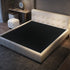 Almas Microfiber Leather Minimalist Bed Frame