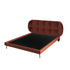 Calderon Velvet Wide Headboard Modern Bed Frame