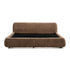 Domick Teddy Fleece Modern Low Headboard Bed Frame
