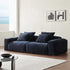Bronco Blue Chenille Flannel Luxury 3 Seater Sofa Modern 2-Piece Couch