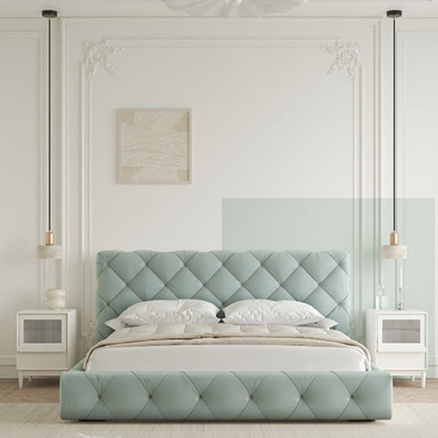 Cabriole Technical Fabric Buckle Design Modern Bed Frame