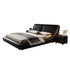 Calais Microfiber Leather Thick Headboard Luxury Bed Frame