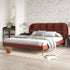 Calderon Velvet Wide Headboard Modern Bed Frame