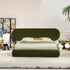 Cameo Velvet Fabric Luxury Wide Round Shaped Headboard Bed Frame