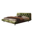 Castro Modern Velvet Fabric Upholstered Bed Frame