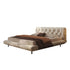 Castro Modern Velvet Fabric Upholstered Bed Frame