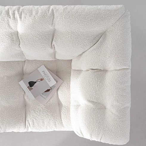 Caton Black+White Boucle 3 Seater Sofa Minimalist Couch