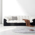 Caton Black+White Boucle 3 Seater Sofa Minimalist Couch