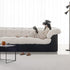 Caton Black+White Boucle 3 Seater Sofa Minimalist Couch