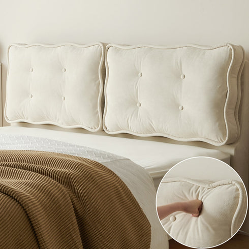 Chalice Boucle Modern Floating Bed Frame With Cushion