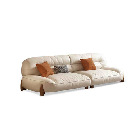 Chaucer Modern Microfiber Leather 2-Pieces Sofa 4-Seater Sofa