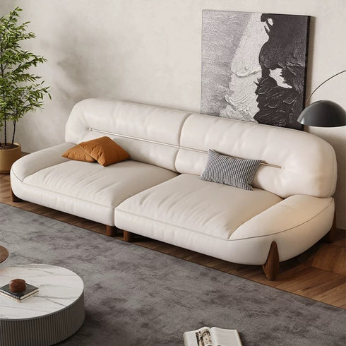 Chaucer Modern Microfiber Leather 2-Pieces Sofa 4-Seater Sofa