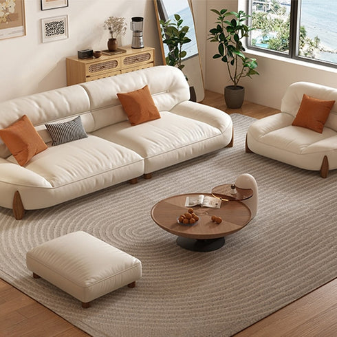 Chaucer Modern Microfiber Leather Loveseat