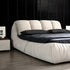 Choi Velvet Fabric Modern Upholstery Headboard Bed Frame