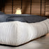 Choi Velvet Fabric Modern Upholstery Headboard Bed Frame