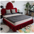 Ciel Velvet High Headboard Vintage Luxury Bed Frame