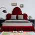 Ciel Velvet High Headboard Vintage Luxury Bed Frame