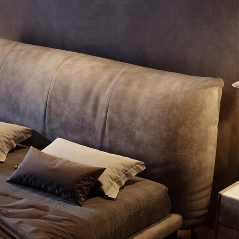 Circa Suede Fabric Modern Upholstered Bed Frame