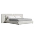 Cledith Cotton Linen Fabric Wide Headboard Luxury Bed Frame