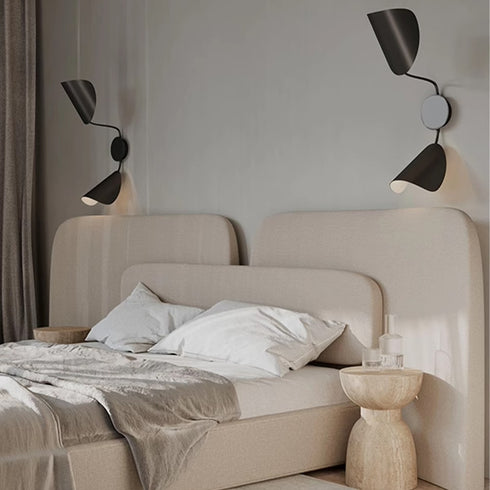 Cledith Cotton Linen Fabric Wide Headboard Luxury Bed Frame