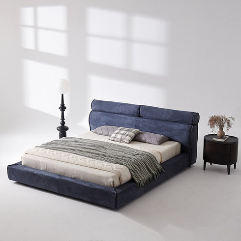 Duri Suede Fabric Modern Bed Frame