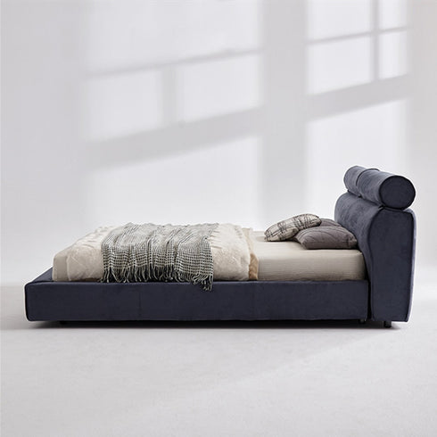 Duri Suede Fabric Modern Bed Frame