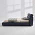 Duri Suede Fabric Modern Bed Frame