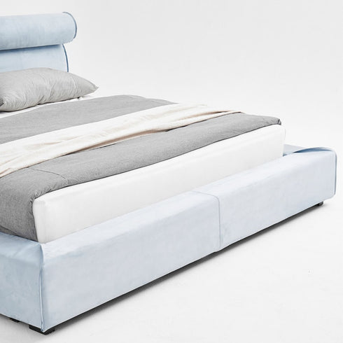 Duri Suede Fabric Modern Bed Frame
